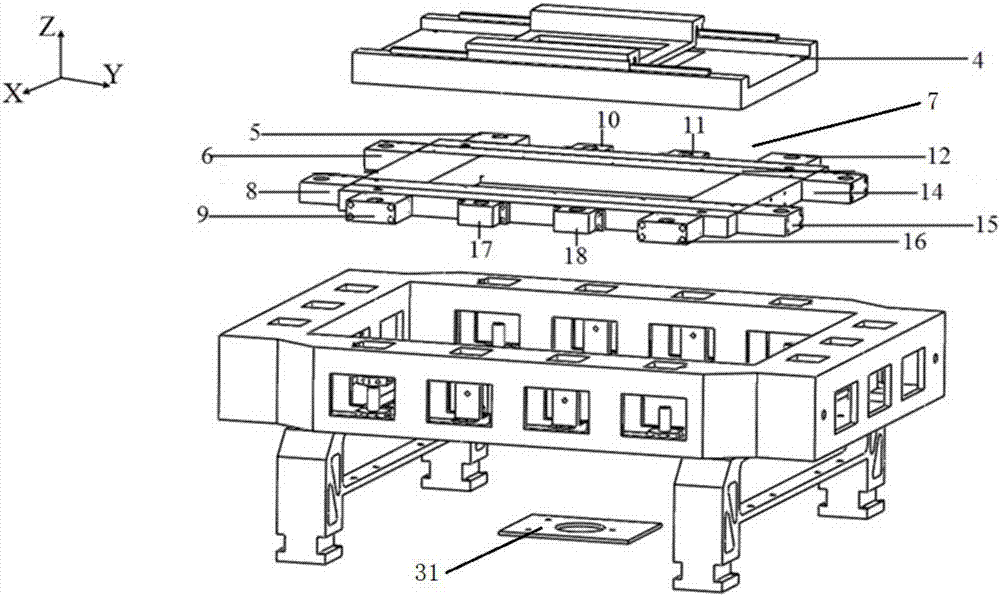 Nested supporting structure having position regulation function and application thereof