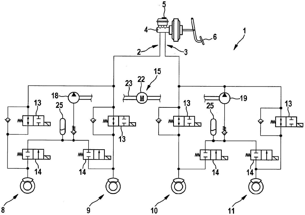 Method for operating hydraulic brake equipment