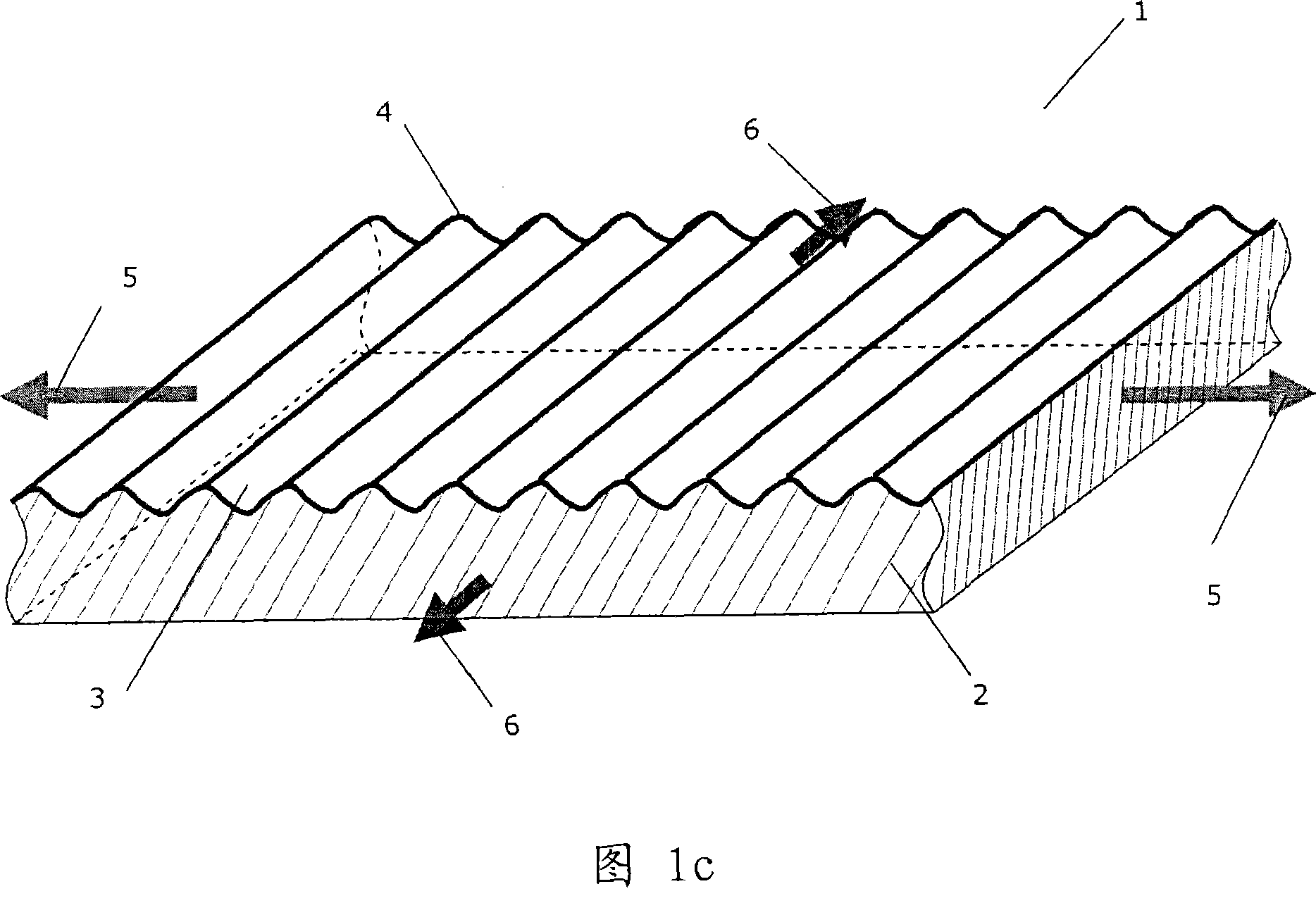 Direct acting capacitive transducer and method for producing same