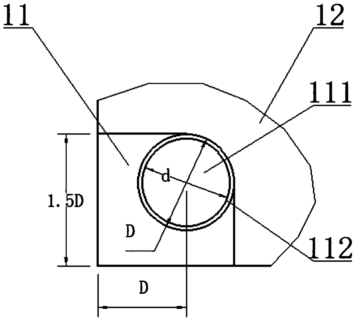 Through-hole solder pad structure, circuit board connecting method and circuit board