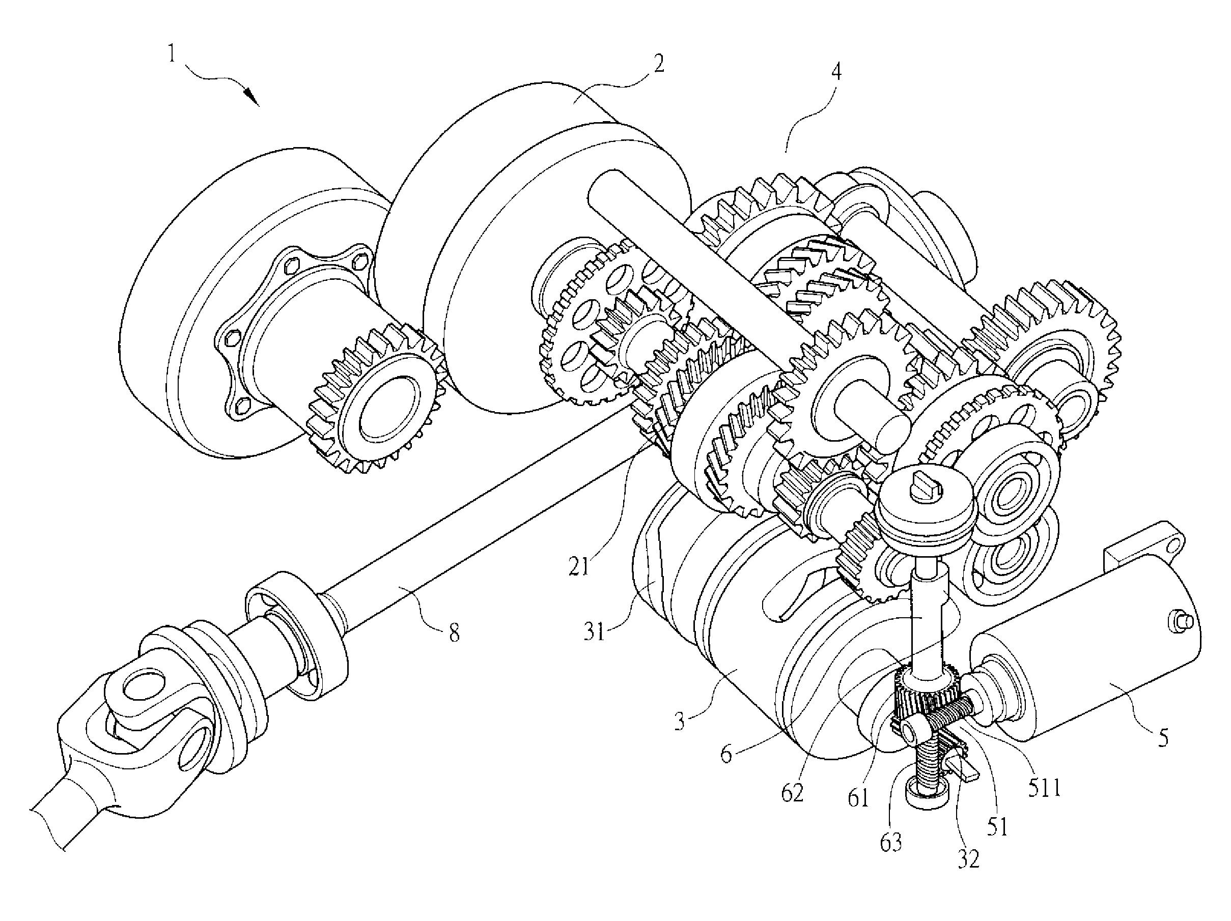 Gear-shifting structure for vehicle