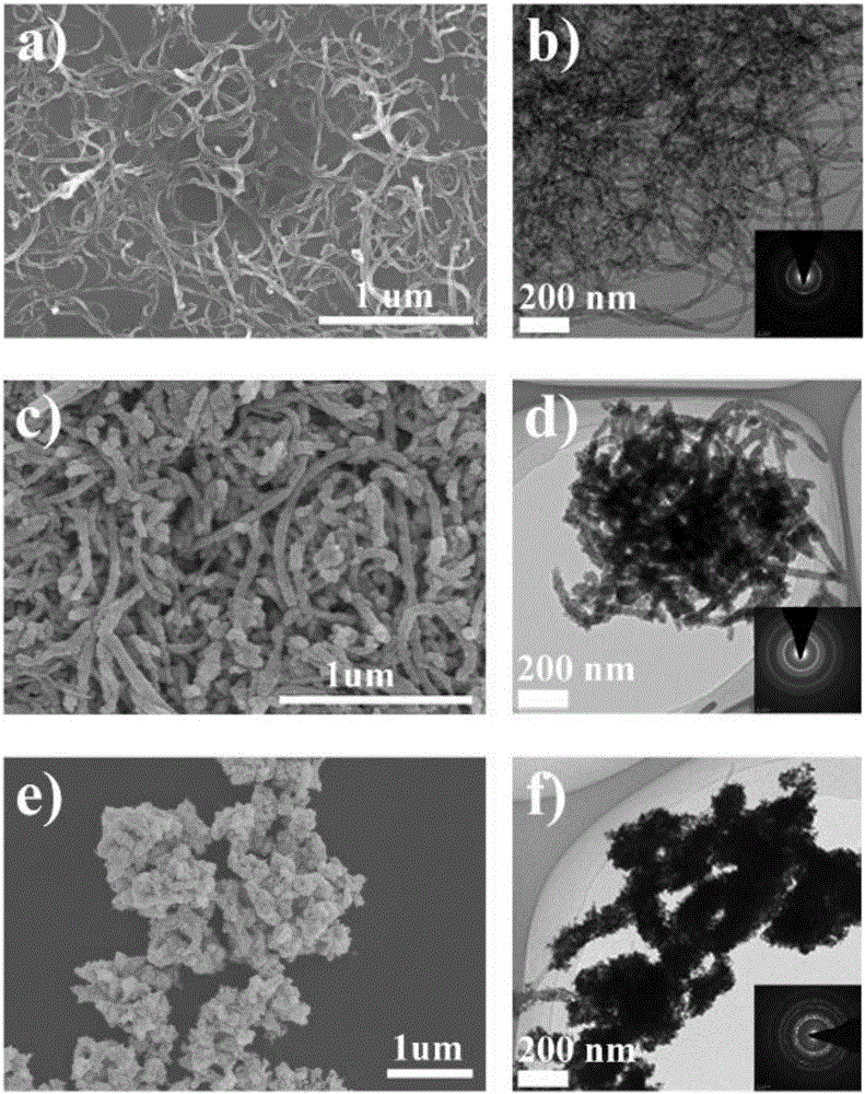 Platinum-based nanoparticle coating and tin dioxide covering carbon nanotube and preparation method thereof