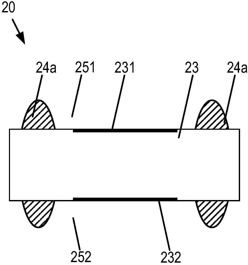 Double-sided surface mount electronic components and packaging method thereof