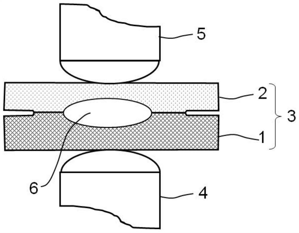 A kind of spot welding welding method and spot welding joint