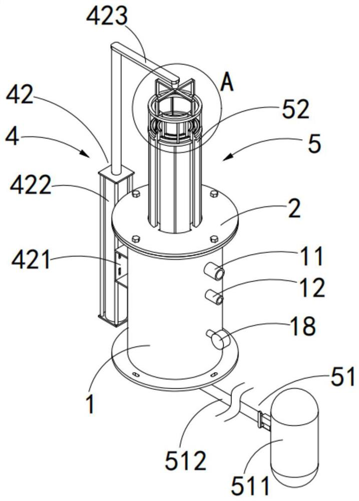 Cloth bag filter with self-cleaning function