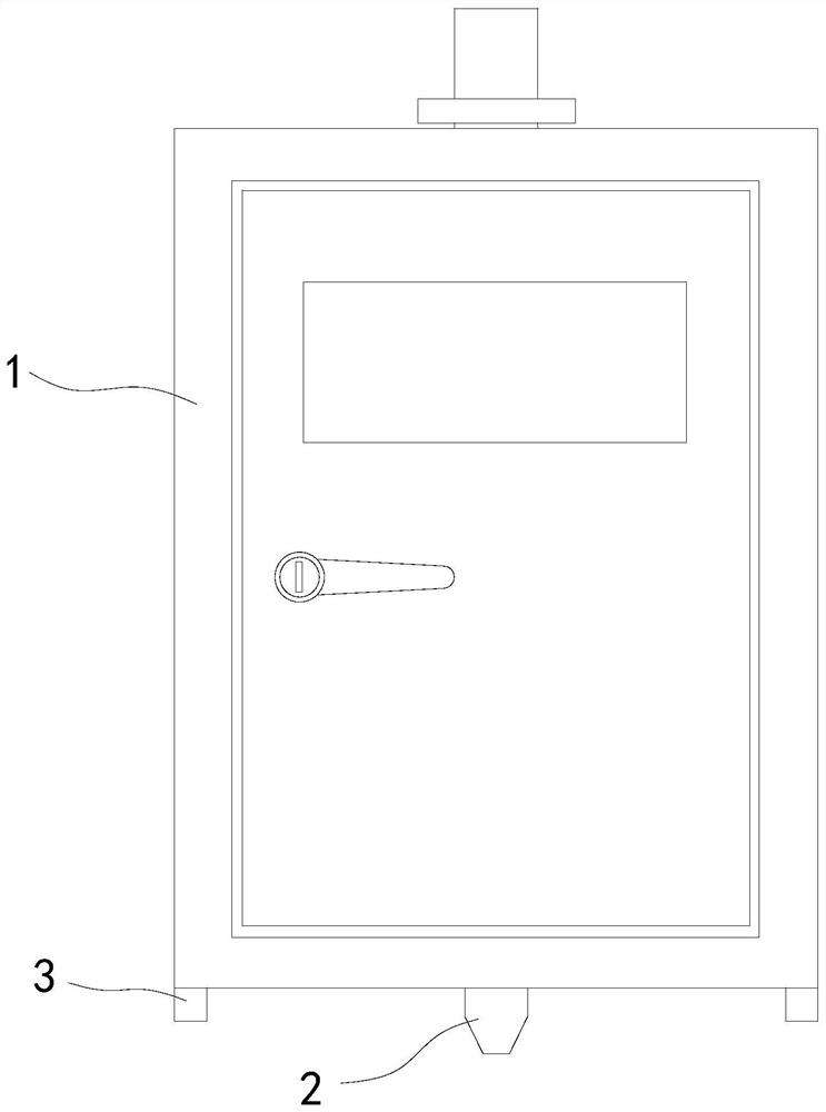 A heat dissipation switch cabinet against sandstorm