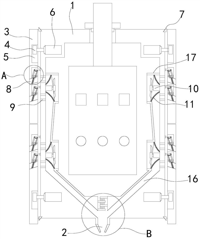 A heat dissipation switch cabinet against sandstorm