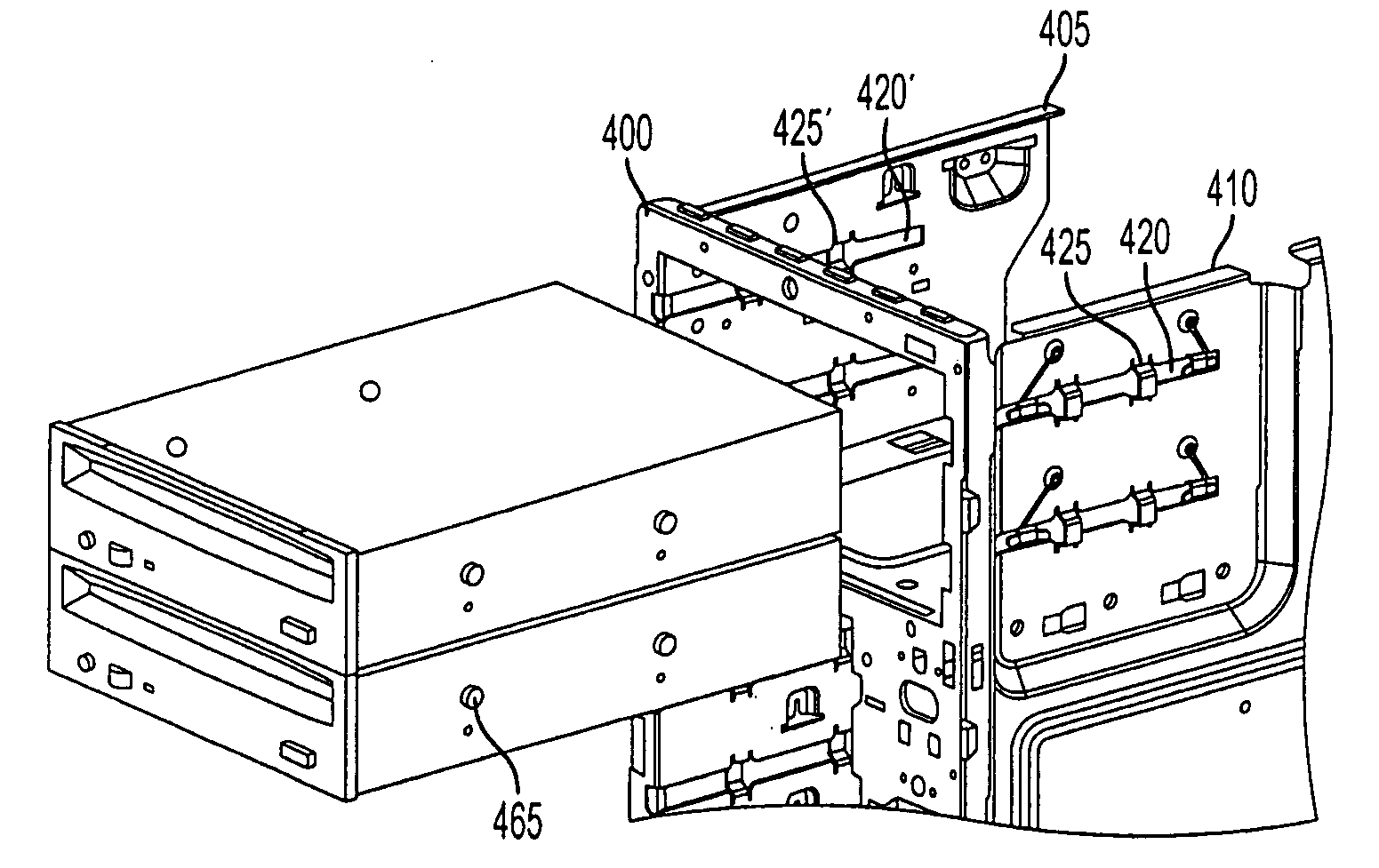 Combination devices clamp spring designed with devices cage