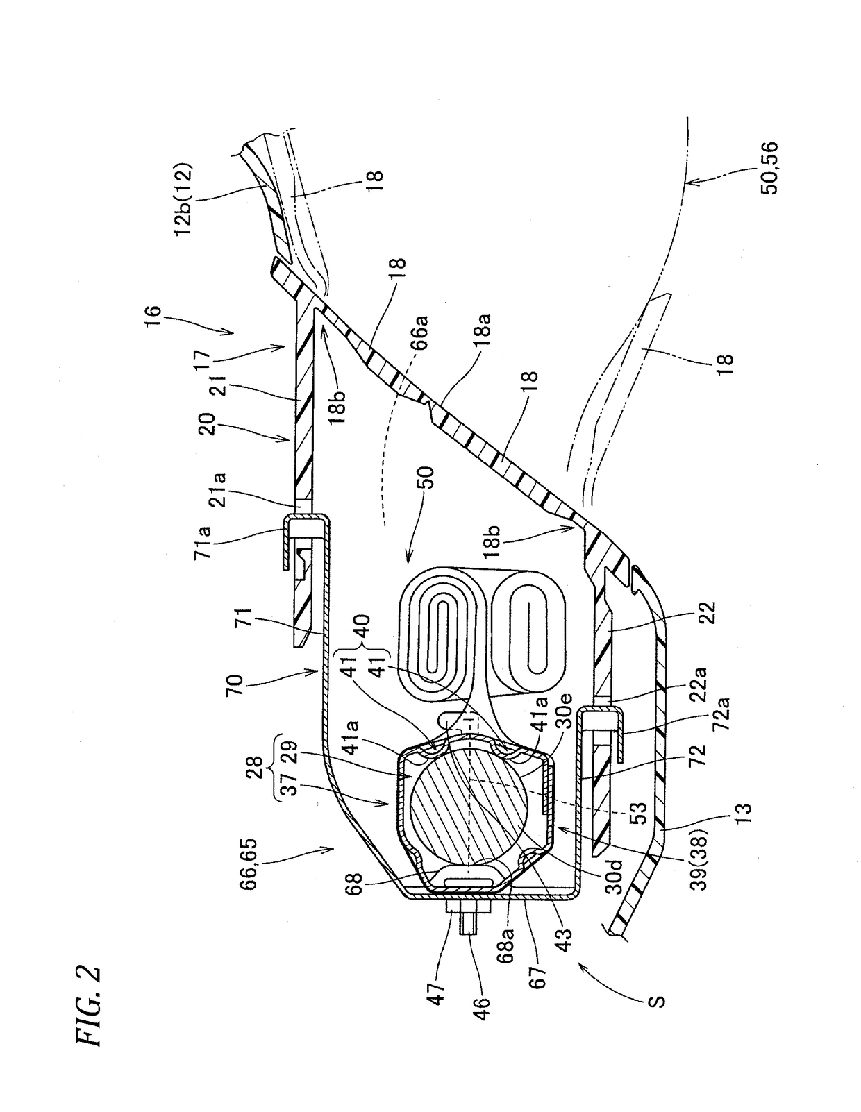 Knee-protection airbag device