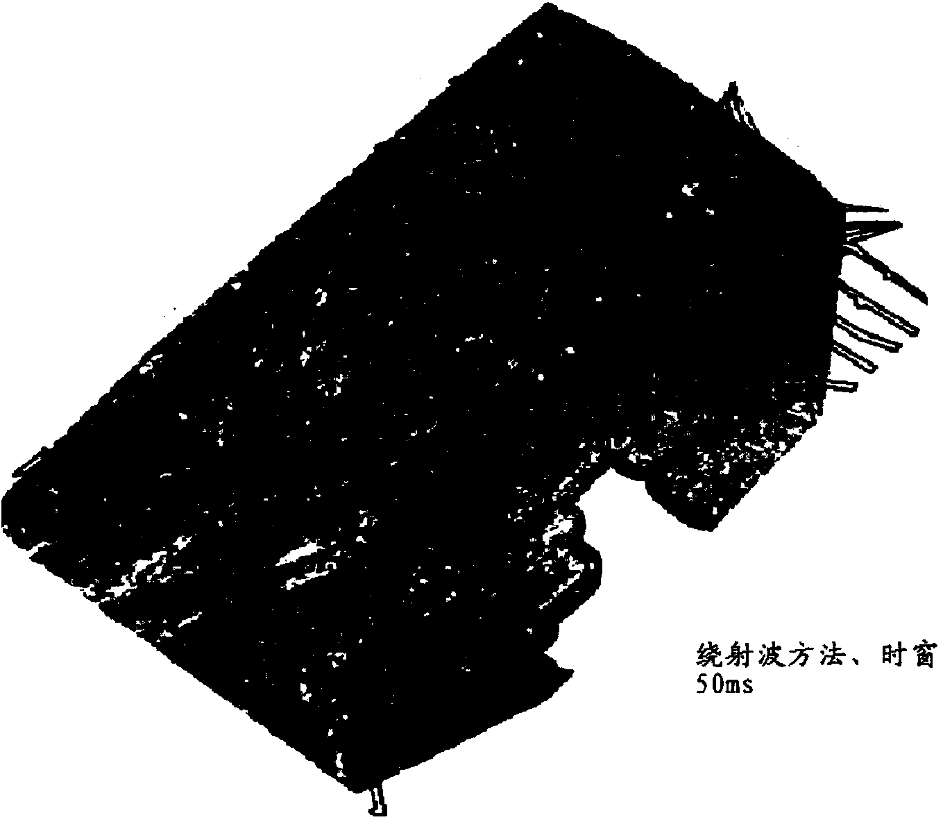 Survey method and device for buried-hill crevice distribution