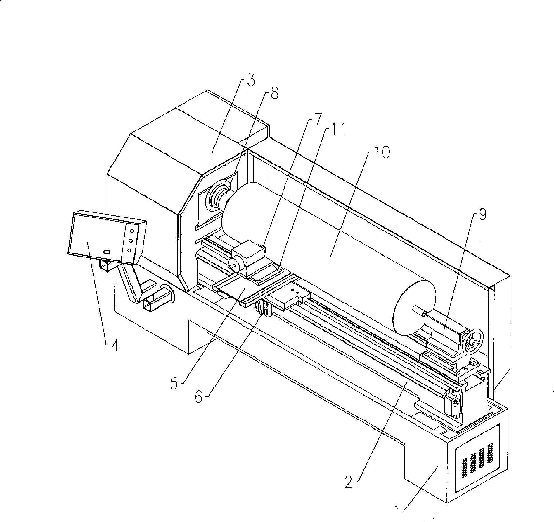 Numerical control horizontal machine tool