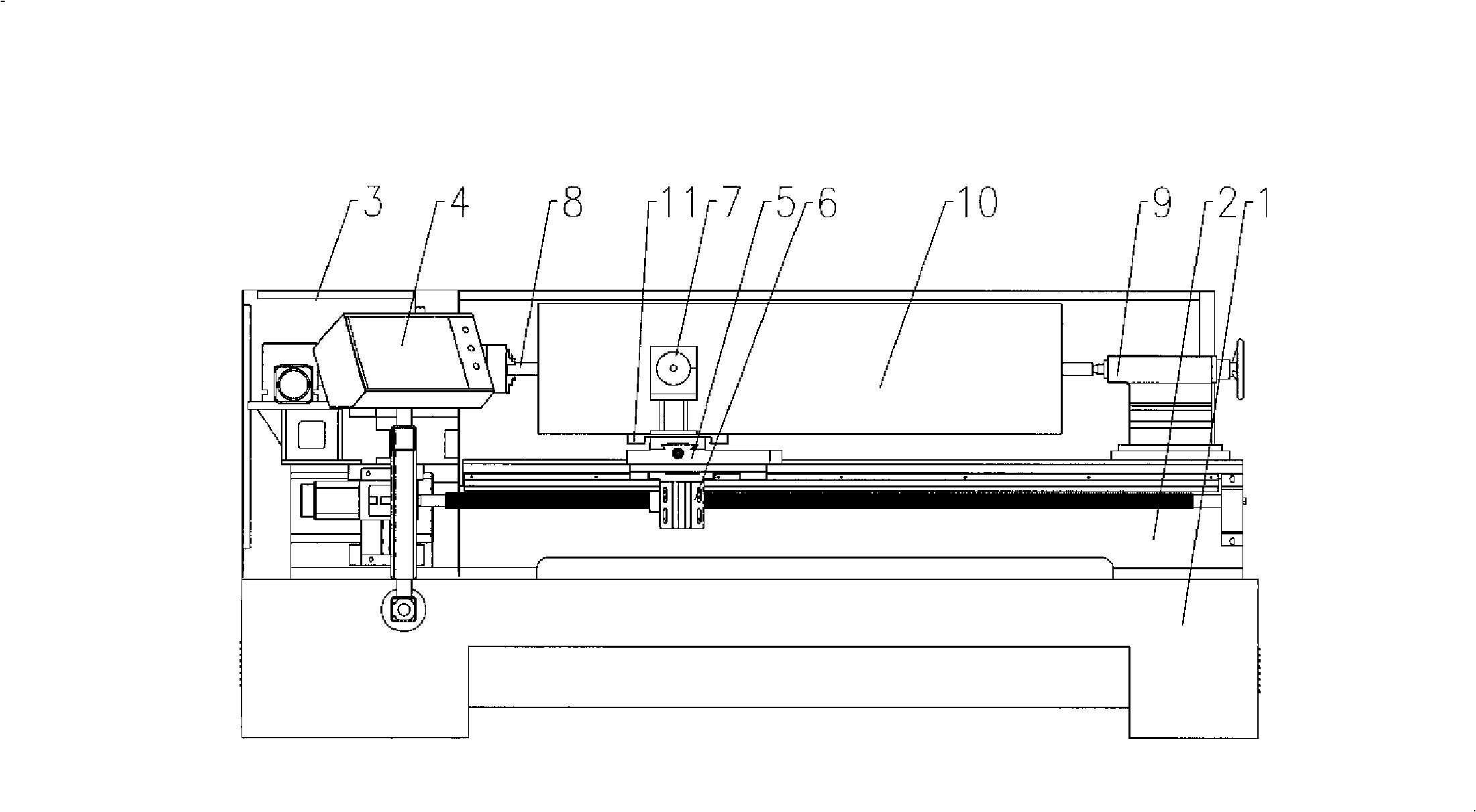 Numerical control horizontal machine tool