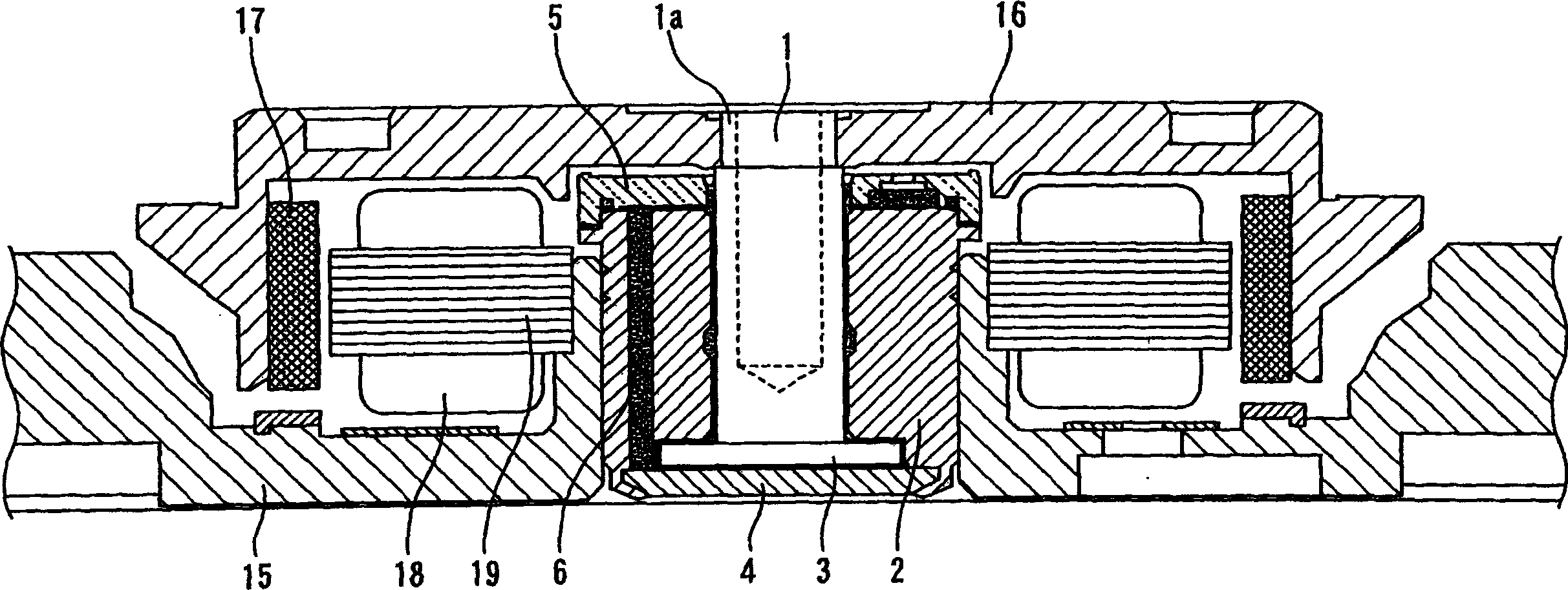 Hydrodynamic bearing device and inspection method of amount of working fluid