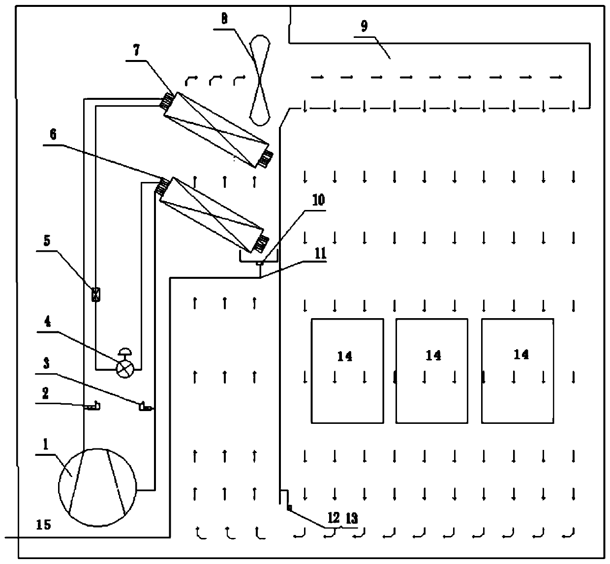 A heat pump type dry closet