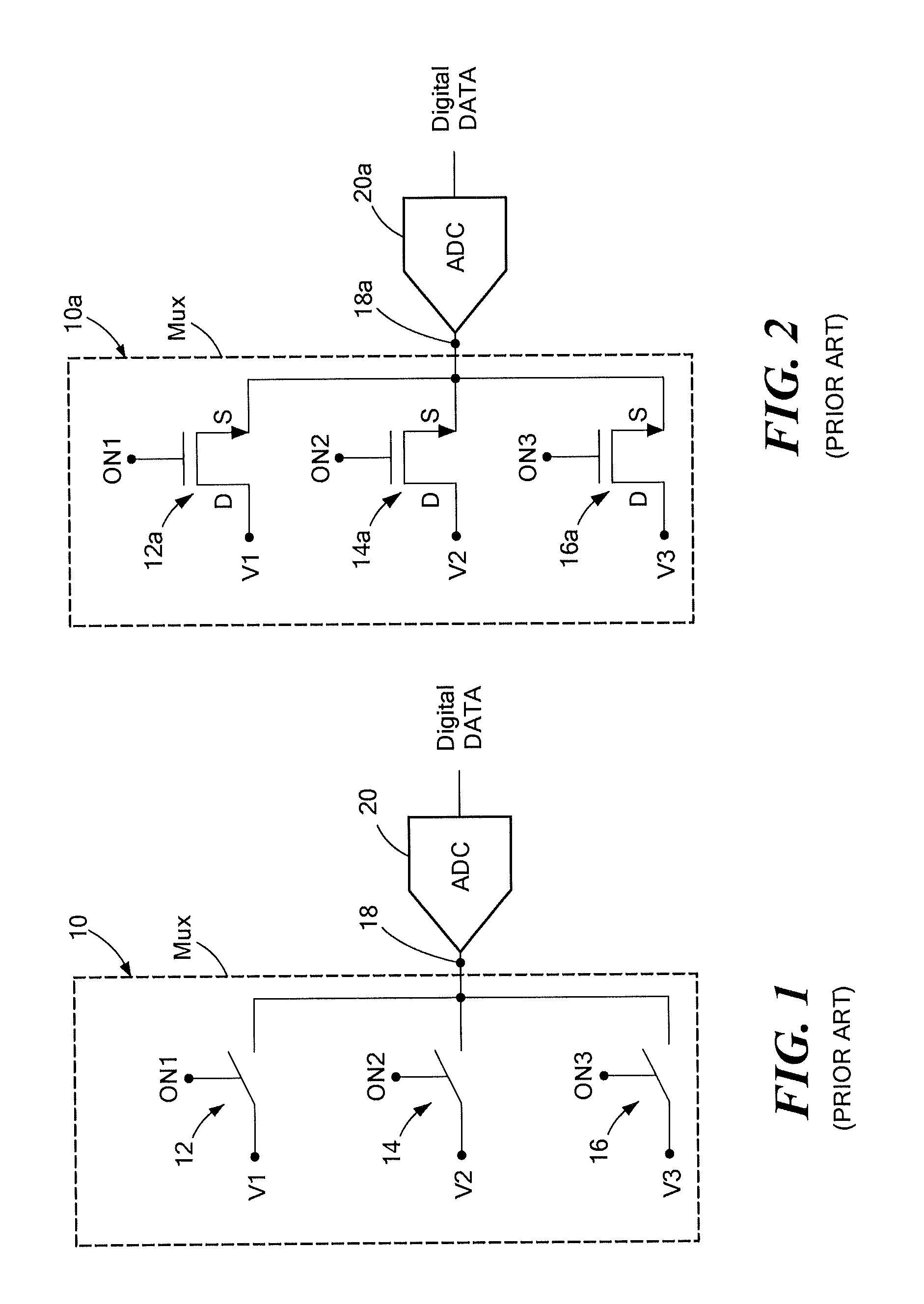 High voltage multiplexer element and multiplexer system using same