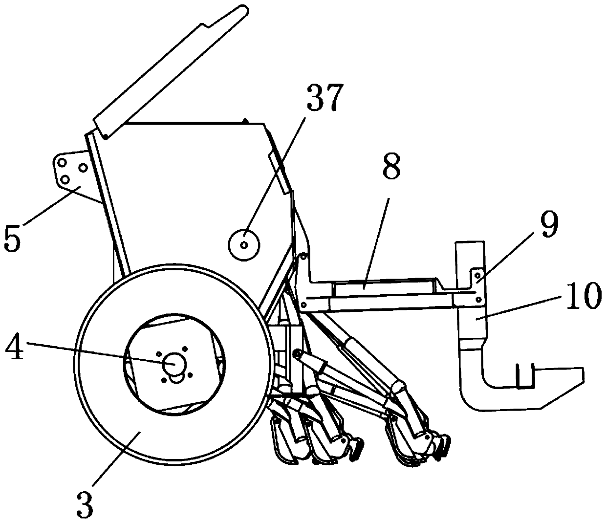 Sowing device for raising rice seedlings