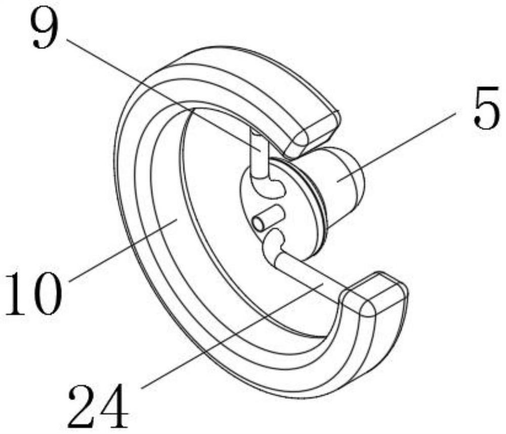 Ear protection device capable of effectively insulating sound and used for ear-nose-throat department nursing