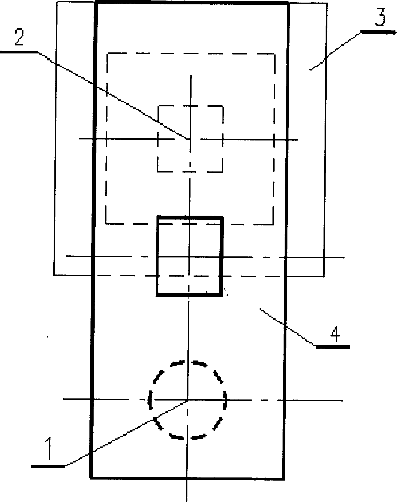 Method for reconstructing operation platform column foundation in existing workshop