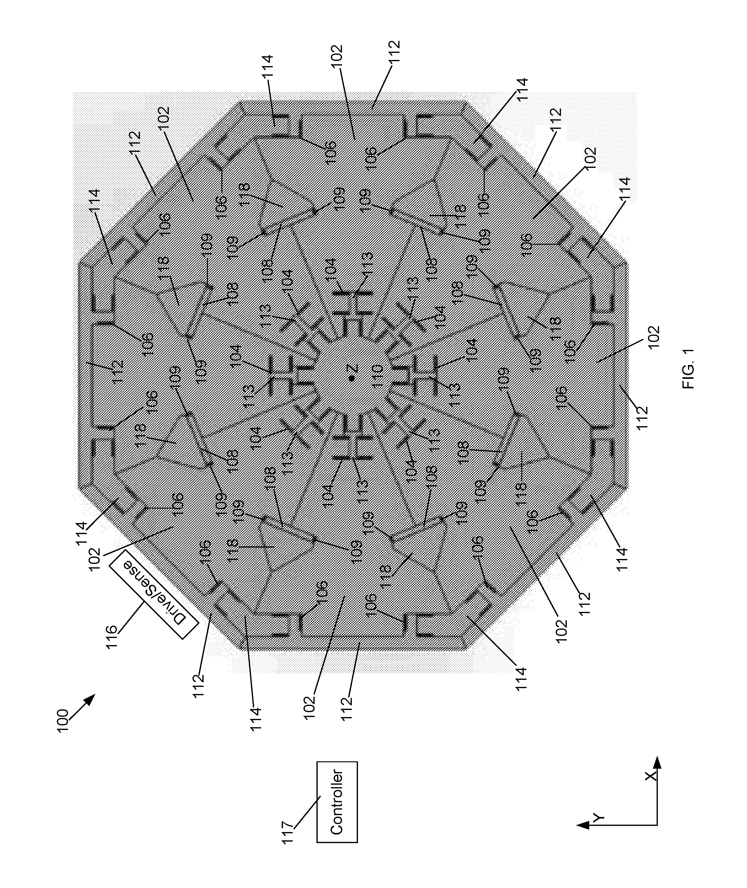 Whole angle MEMS gyroscope on hexagonal crystal substrate