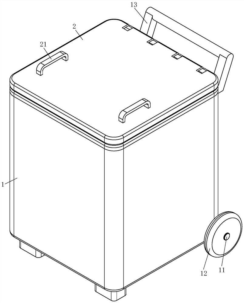 Municipal garbage can capable of automatic lifting
