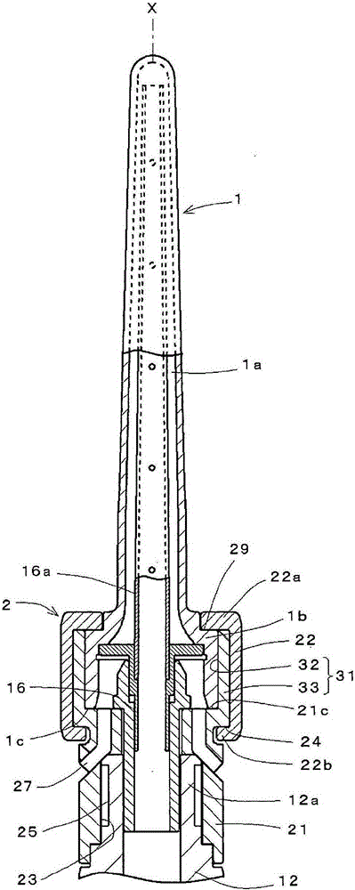 Parison forming device