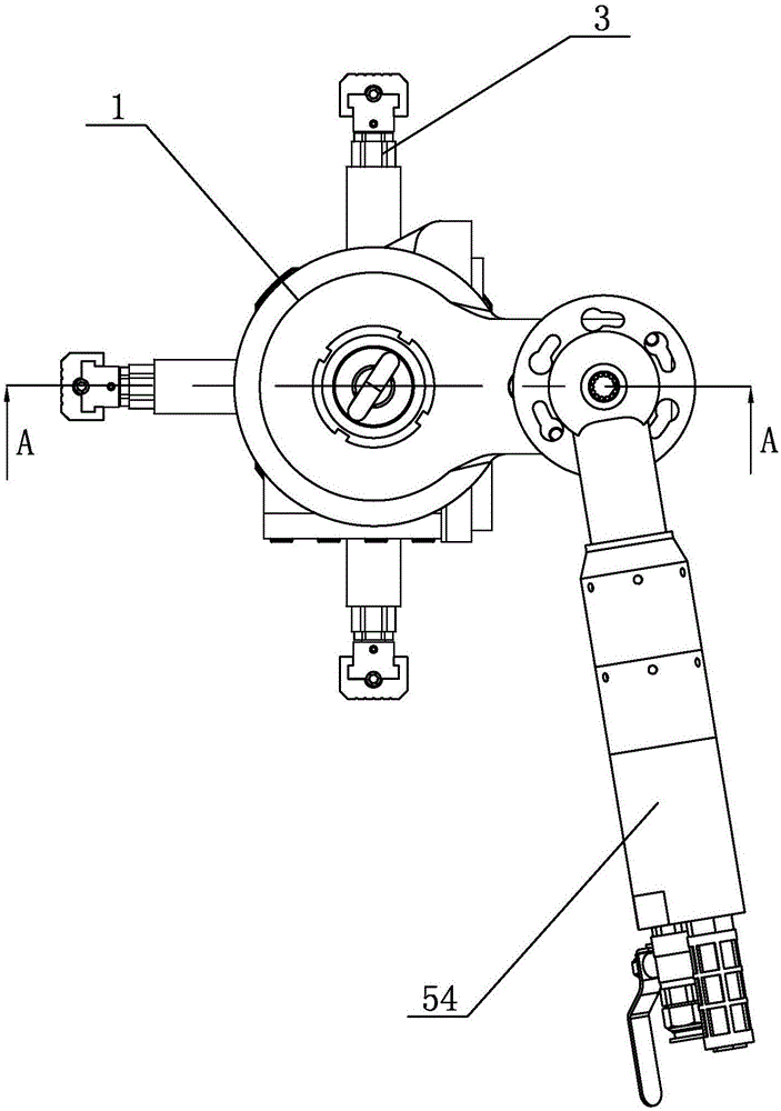 Novel flange end face boring bevelling machine