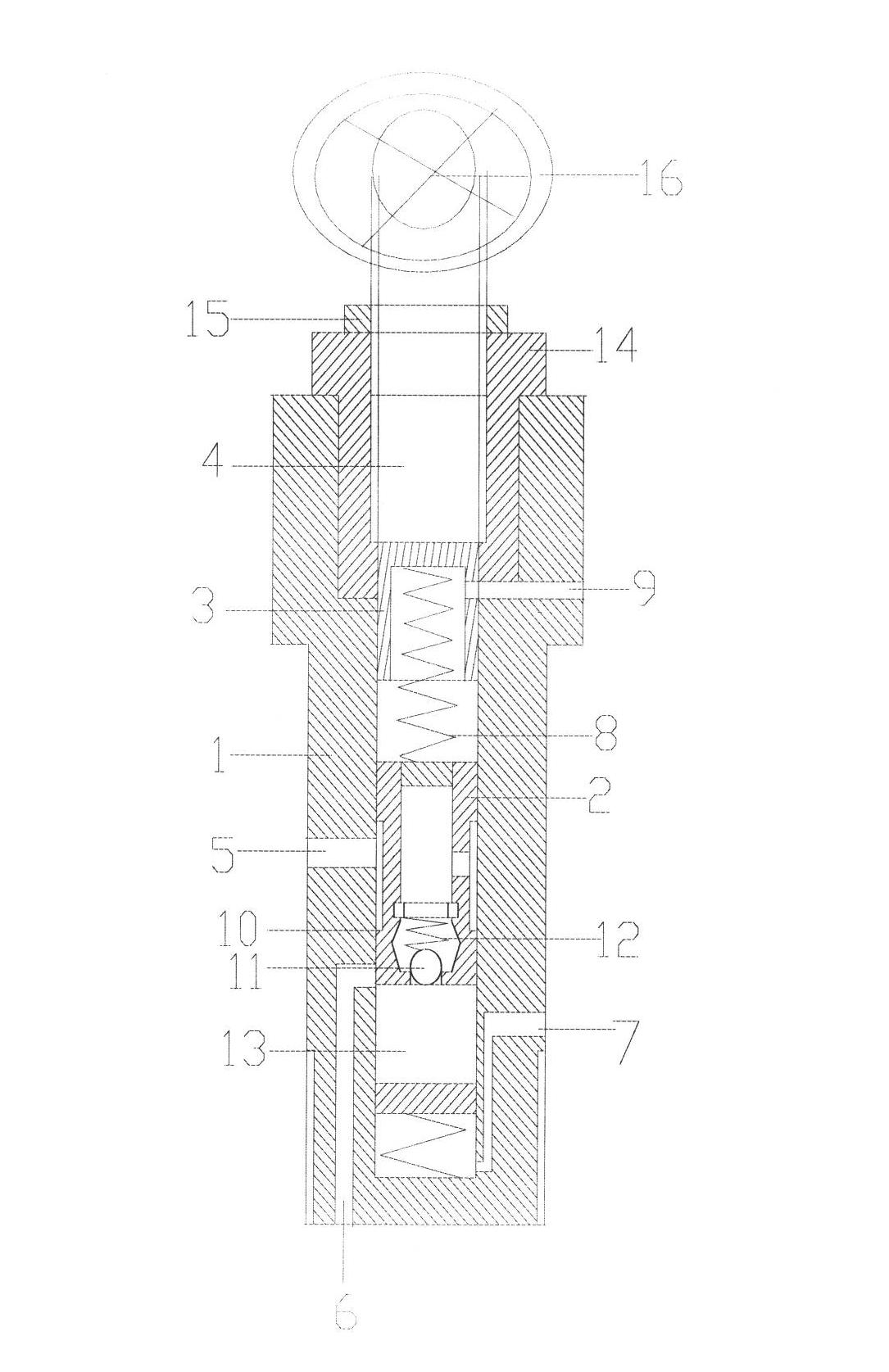Direct-acting externally piloted one-way sequence valve