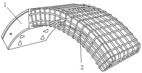 Glass fiber-reinforced polymer concrete segment of shield tunnel lining and manufacturing method of glass fiber reinforced concrete segment