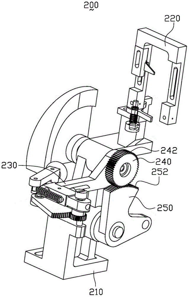 Capacitor nailing machine discharge device