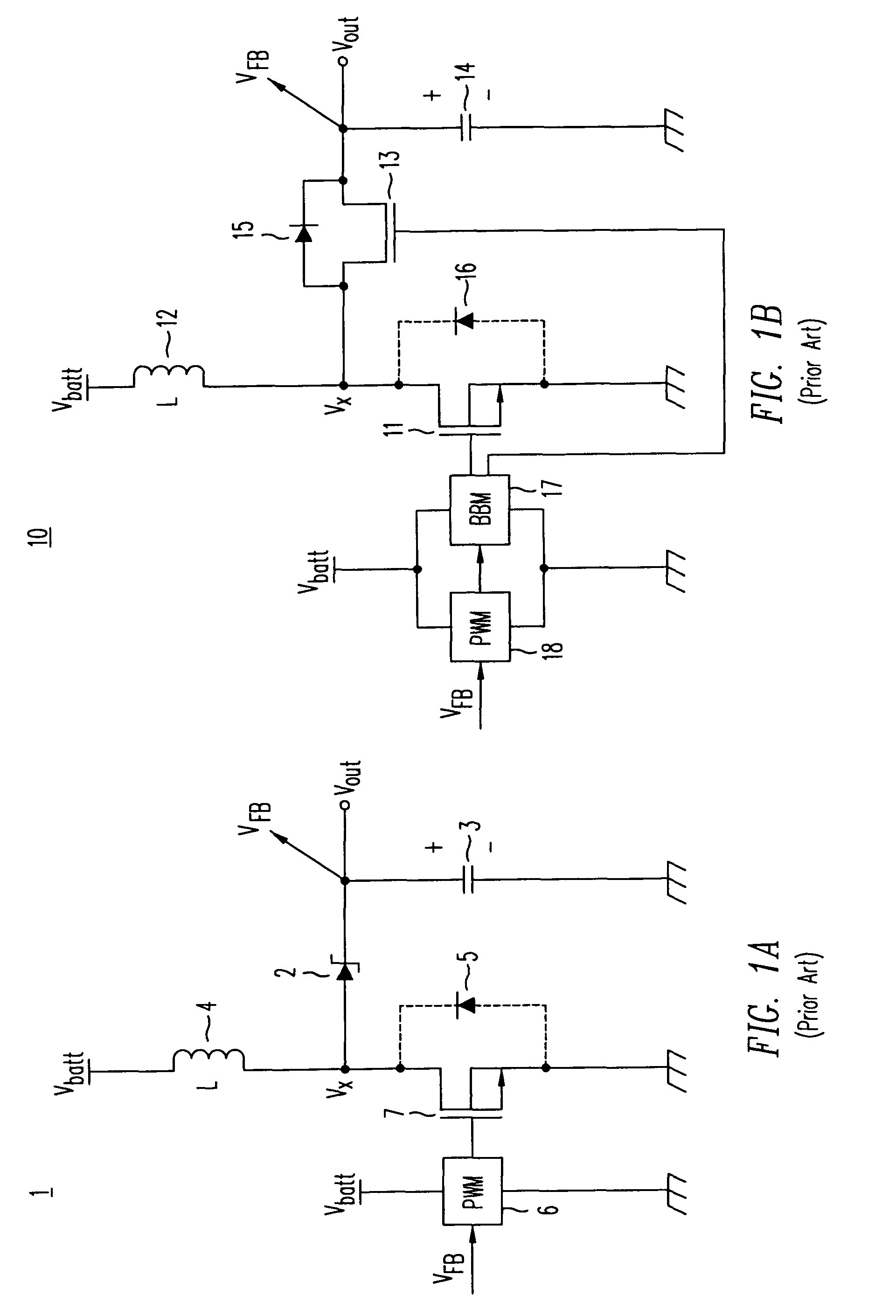 Boost and up-down switching regulator with synchronous freewheeling MOSFET