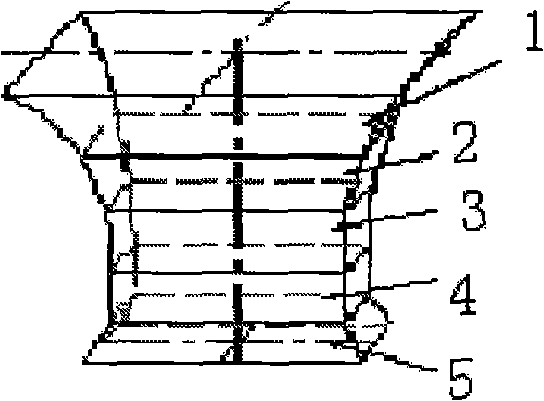 Method for processing rectangular micropore mould of diamond with laser