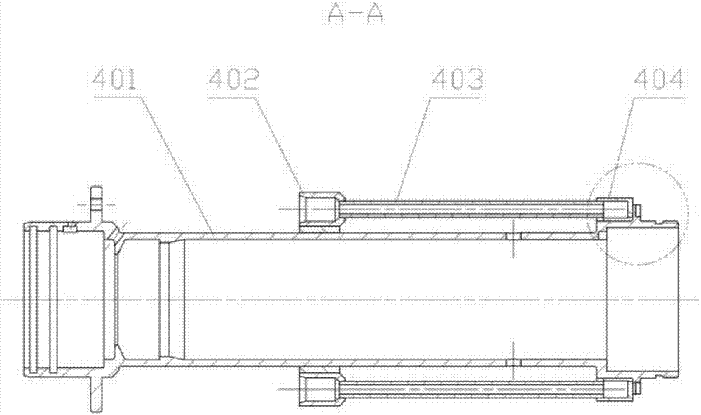 An integrated bearing support structure