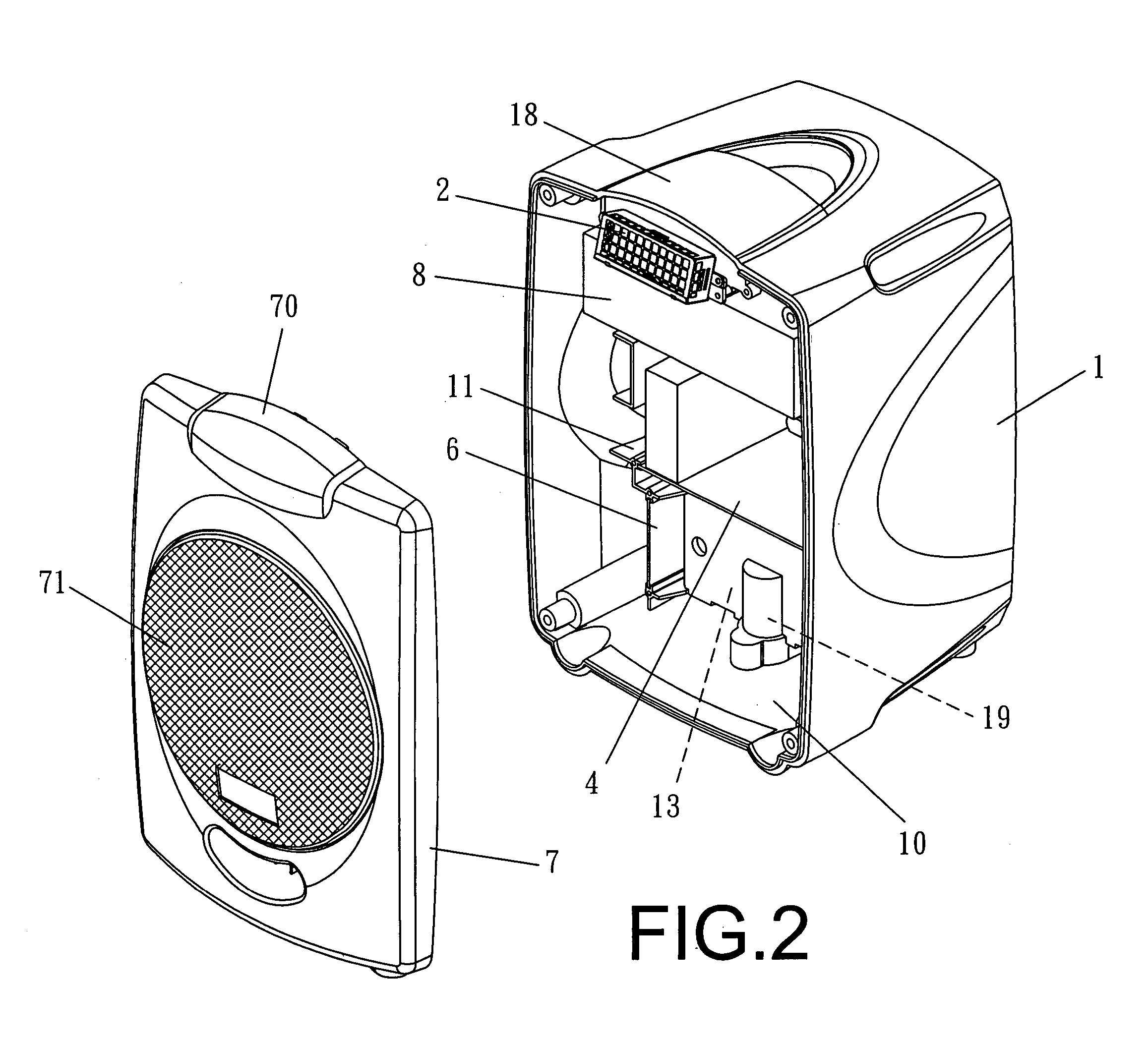 Hand-held wireless speaker