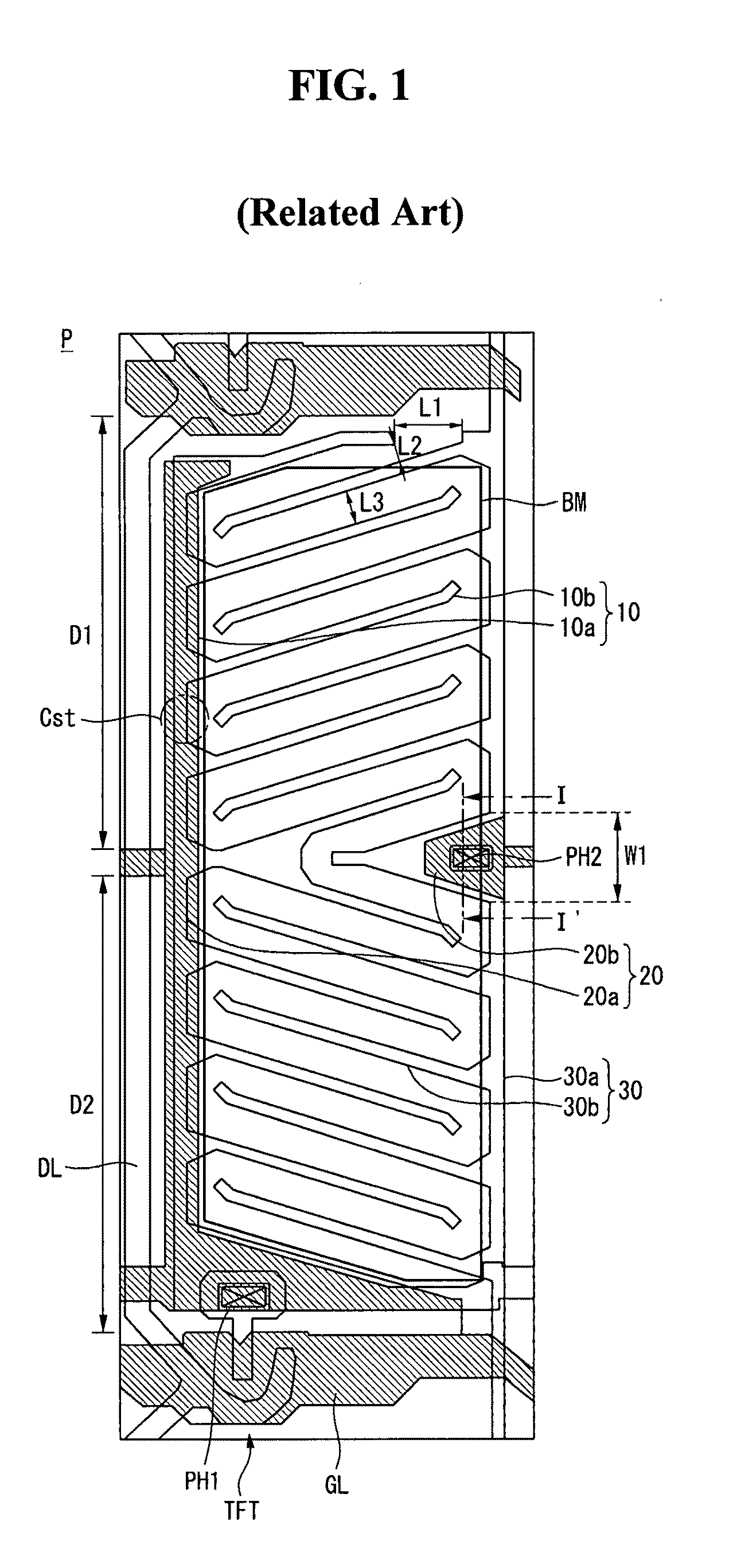 Horizontal electric field type liquid crystal display