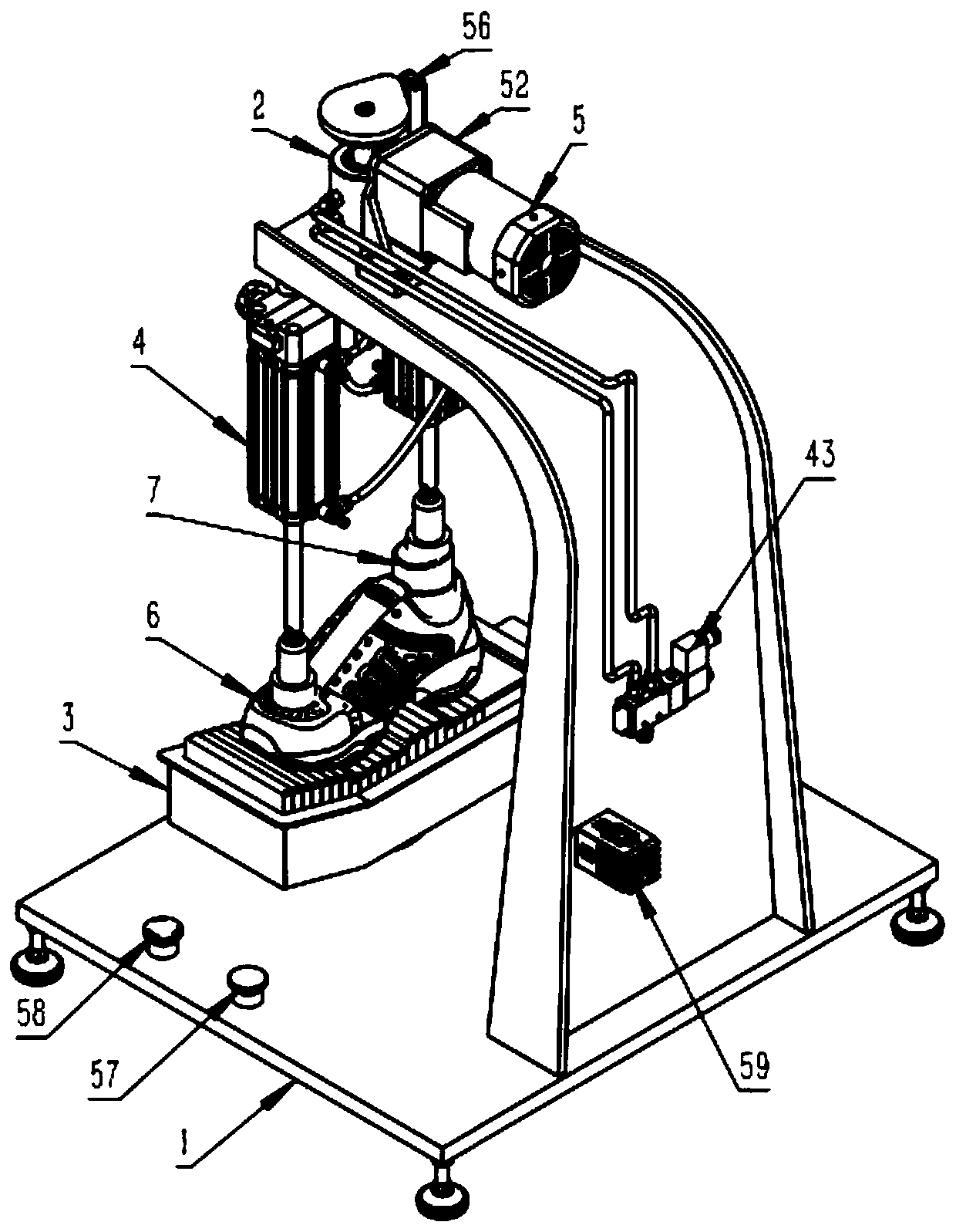 Table top type scribing machine