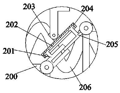 Waste material stirring device