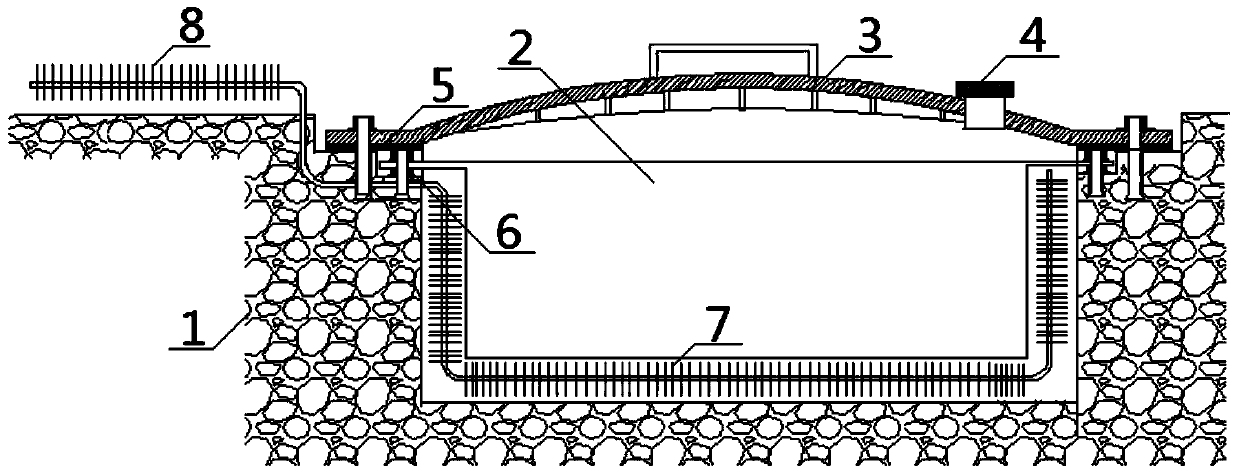 Explosion-proof device of underground mining area communication base station and installation method