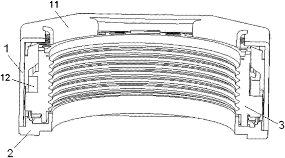 Autorotation preventing VCM structure