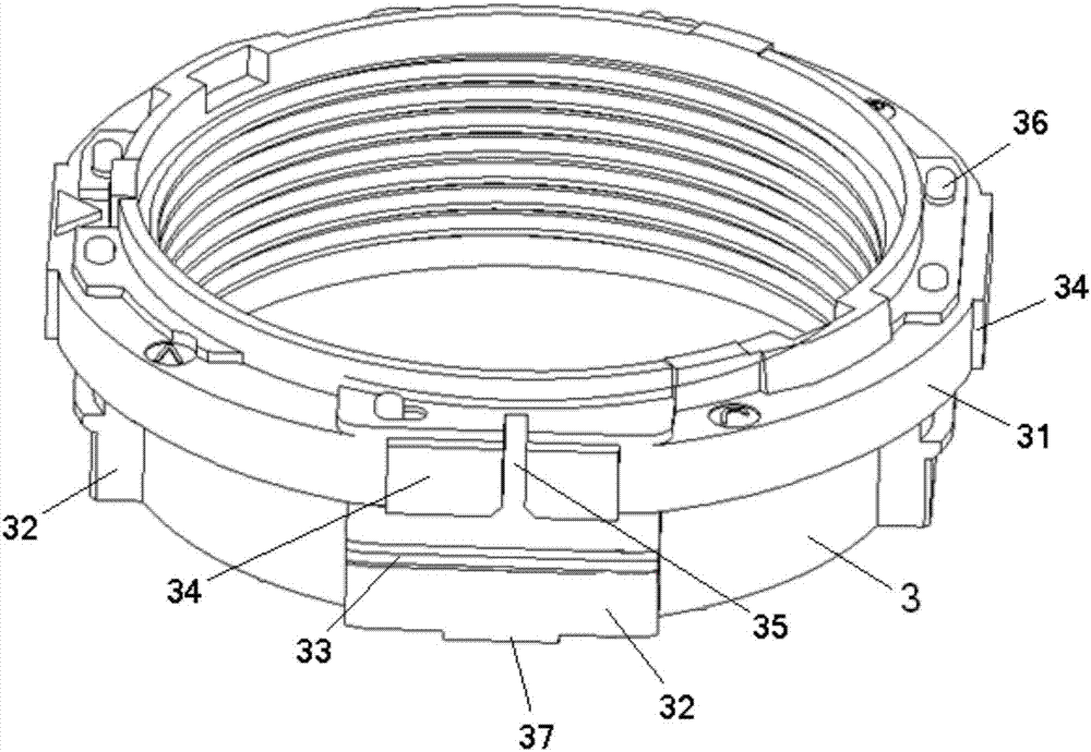 Autorotation preventing VCM structure