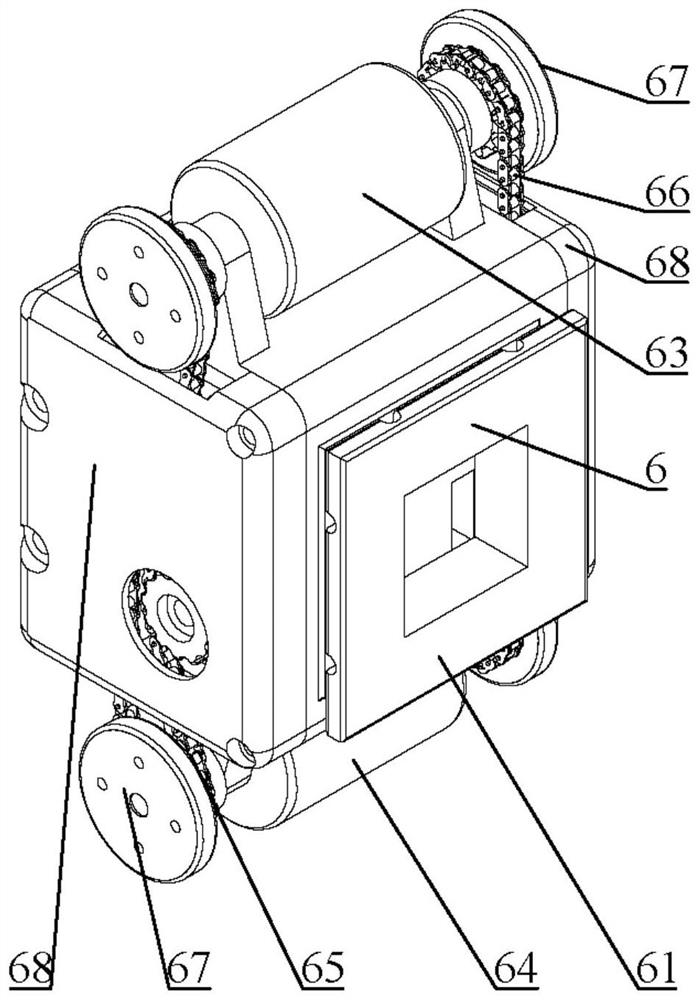 Reconfigurable driving wheel type joint module and driving wheel type snakelike robot thereof