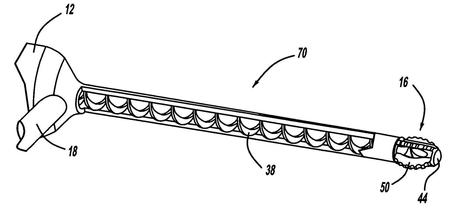 Disc space preparation device for spinal surgery