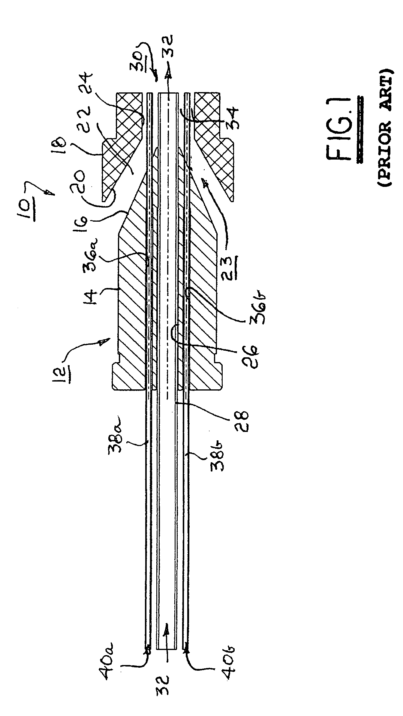 Method and apparatus for incorporating lumens into the wall of a tubular extrusion