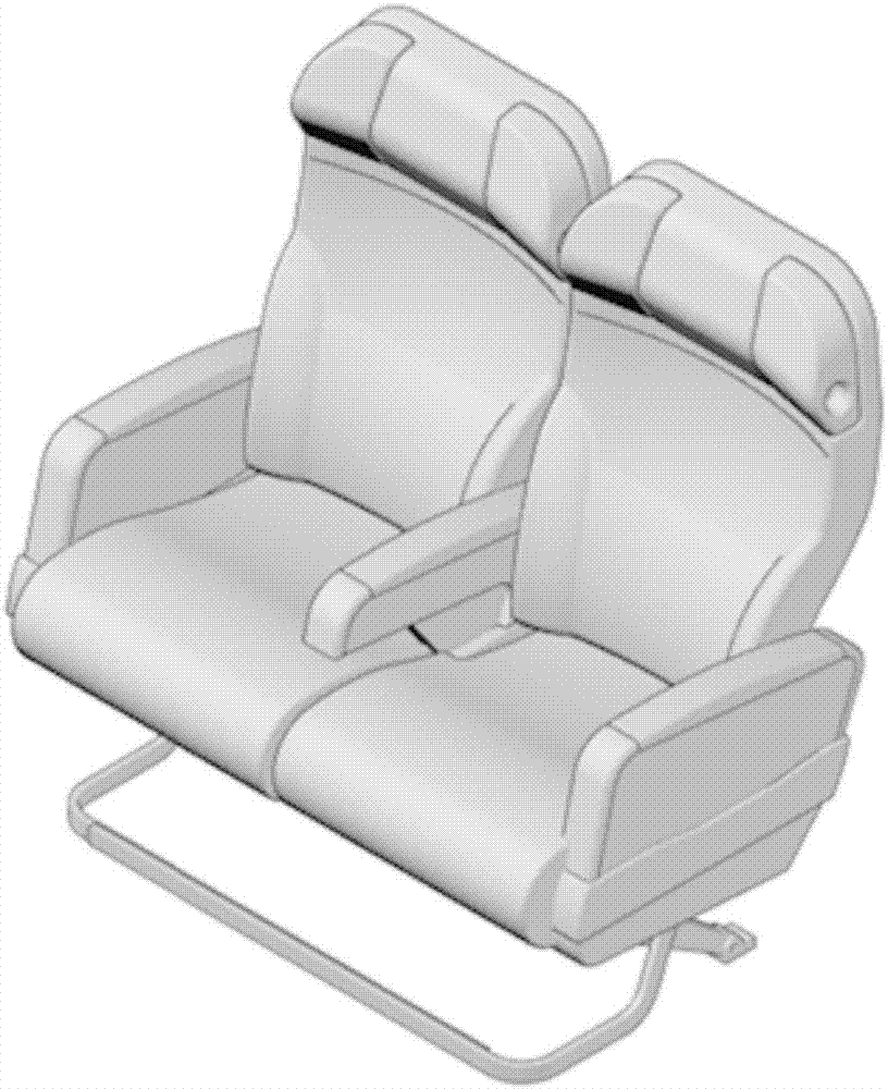 Self-resetting seat used for aviation