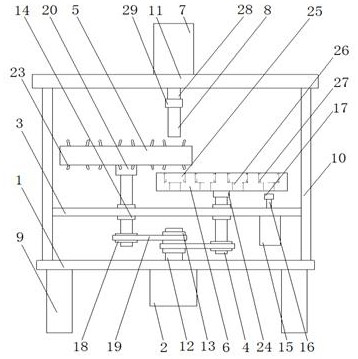 Motor rotor rotating shaft press-in device and operation method thereof