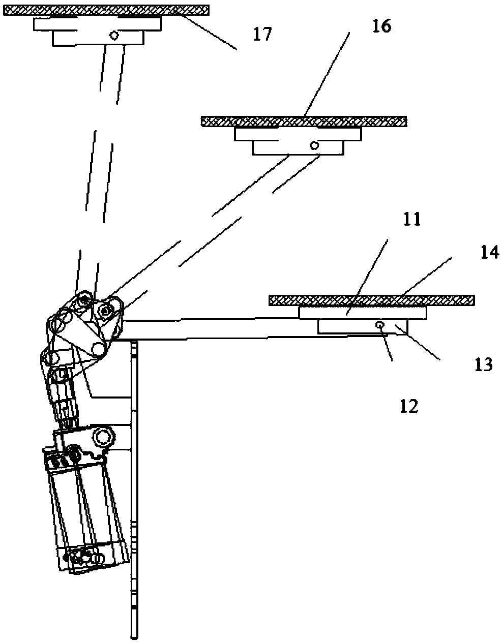 Pipe dredging robot based on wall supporting linkage mechanism and use method thereof
