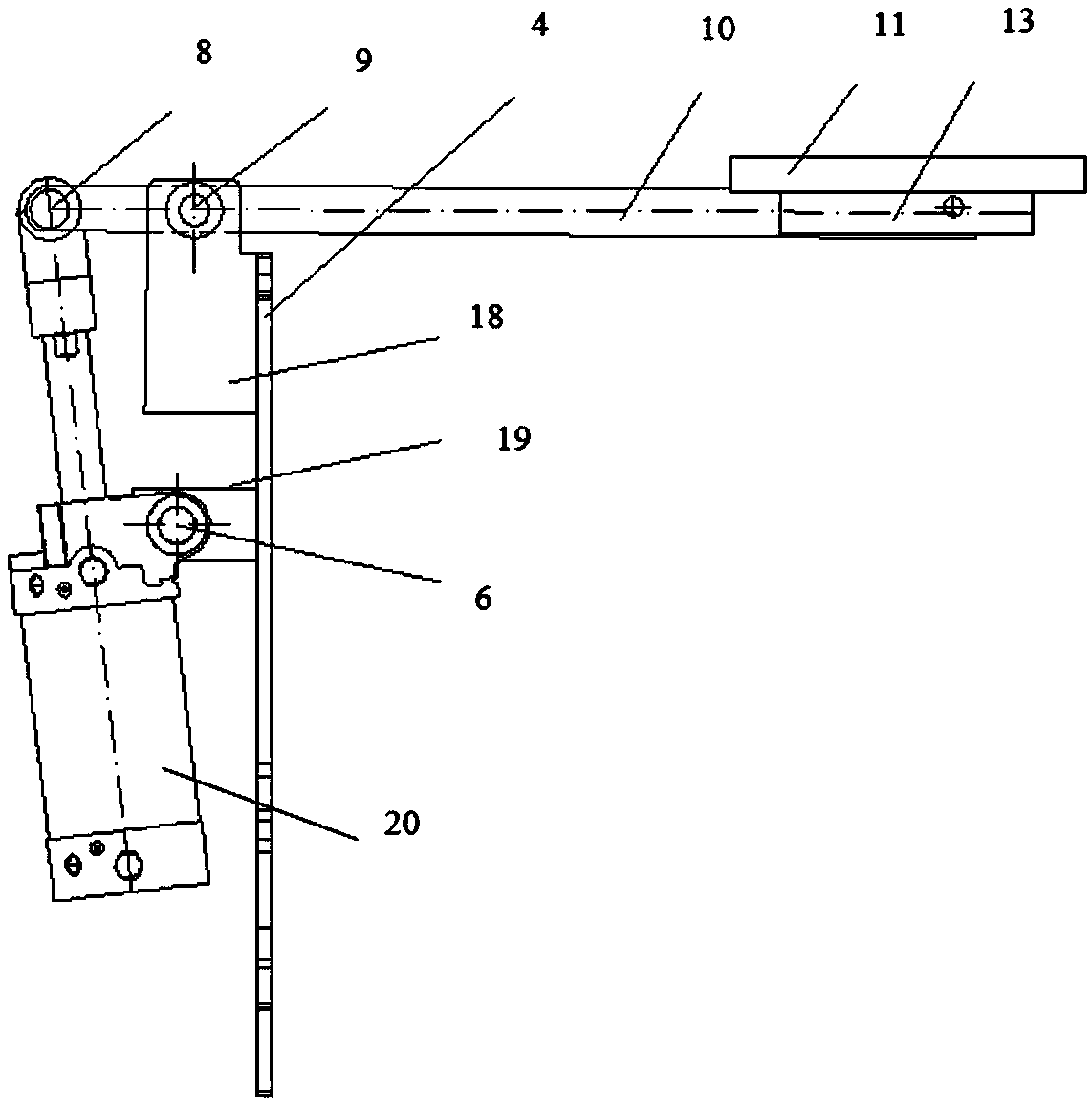 Pipe dredging robot based on wall supporting linkage mechanism and use method thereof