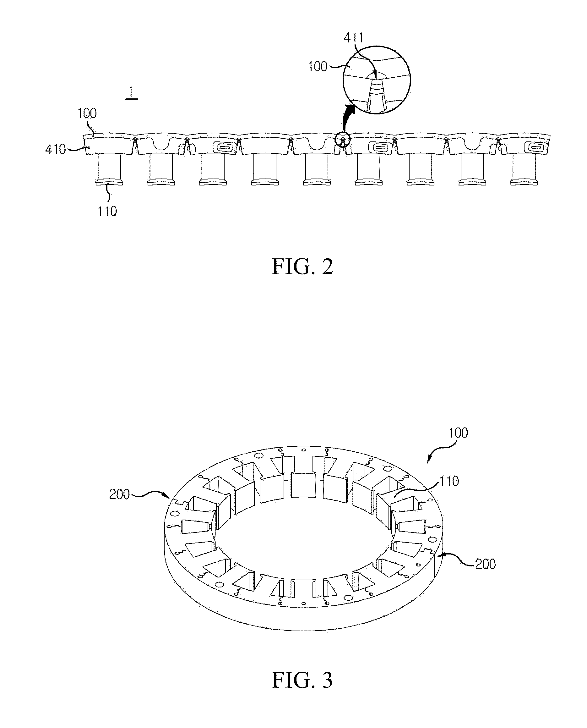 Stator Core For Motor and Manufacturing Method Thereof