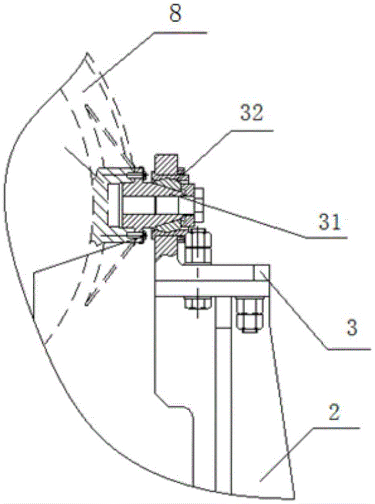 Supporting device of gas turbine