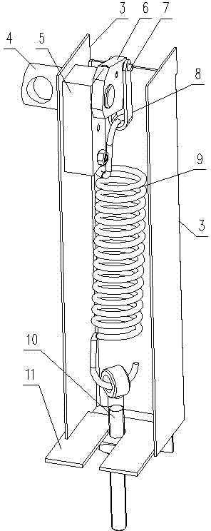 Balancing device enabling pot cover to be suspended freely