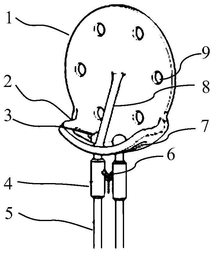 High-altitude rope release device and airship flying method in near space